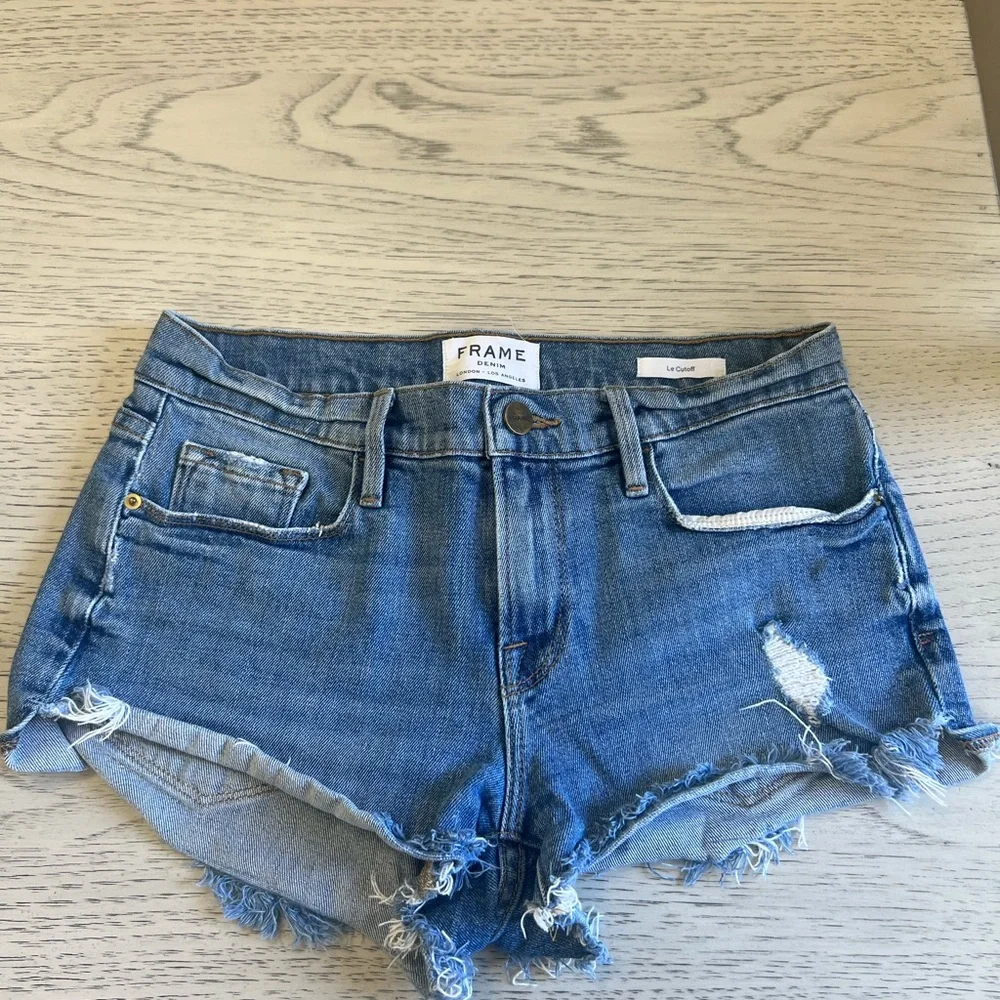 Frame Denim Women's Blue Denim Shorts